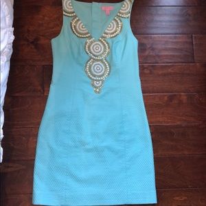 Teal Lilly Pulitzer shift dress